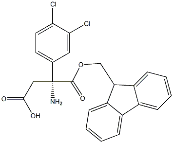 Fmoc-R-3-Amino-3-(3,4-dichloro-phenyl)-propionic acid Struktur