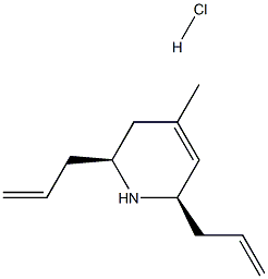 (2S,6R)-2,6-diallyl-4-methyl-1,2,3,6-tetrahydropyridine hydrochloride Struktur