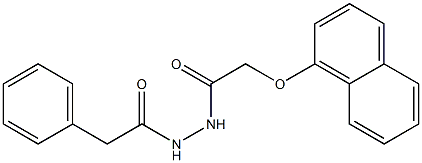 2-(1-naphthyloxy)-N'-(2-phenylacetyl)acetohydrazide Struktur