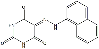 2,4,5,6(1H,3H)-pyrimidinetetrone 5-[N-(1-naphthyl)hydrazone] Struktur