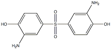 2-amino-4-[(3-amino-4-hydroxyphenyl)sulfonyl]phenol Struktur