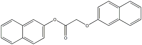 2-naphthyl 2-(2-naphthyloxy)acetate Struktur