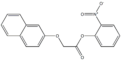 2-nitrophenyl 2-(2-naphthyloxy)acetate Struktur