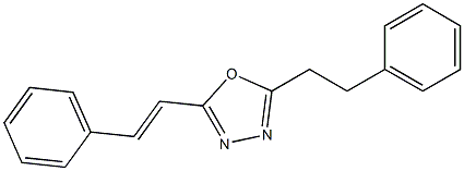 2-phenethyl-5-[(E)-2-phenylethenyl]-1,3,4-oxadiazole Struktur