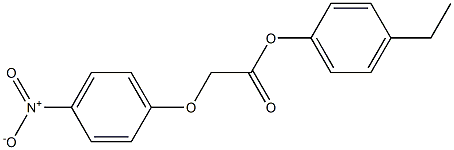 4-ethylphenyl 2-(4-nitrophenoxy)acetate Struktur