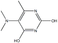 5-(dimethylamino)-6-methyl-2,4-pyrimidinediol Struktur