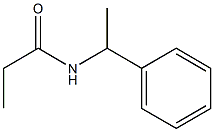 N-(1-phenylethyl)propanamide Struktur