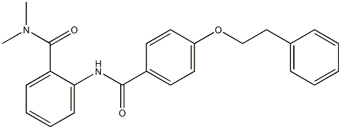 N,N-dimethyl-2-{[4-(phenethyloxy)benzoyl]amino}benzamide Struktur