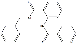 N-{2-[(benzylamino)carbonyl]phenyl}nicotinamide Struktur