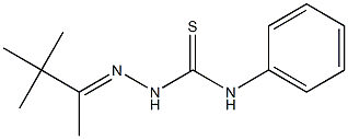 N-phenyl-2-[(E)-1,2,2-trimethylpropylidene]-1-hydrazinecarbothioamide Struktur