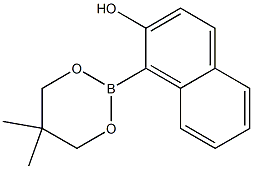 1-(5,5-Dimethyl-1,3,2-dioxaborinan-2-yl)-2-naphthol Struktur