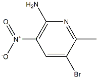 6-Amino-3-bromo-2-methyl-5-nitro-pyridine ,97% Struktur