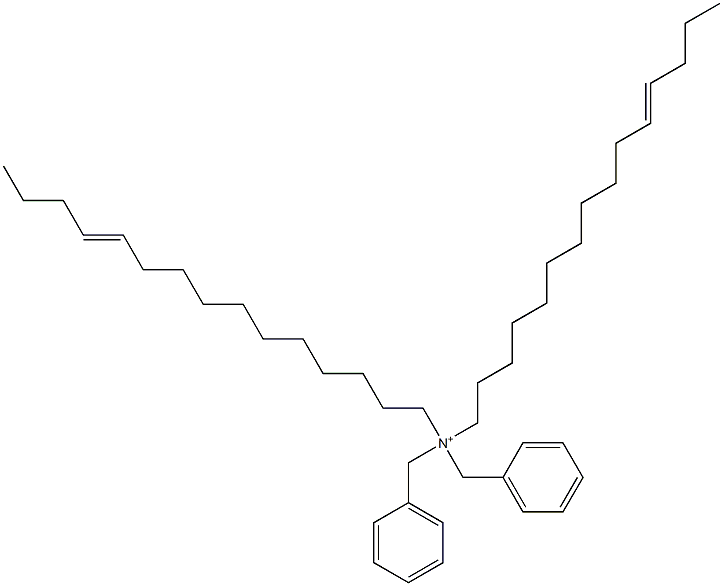 Di(11-pentadecenyl)dibenzylaminium Struktur