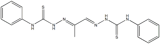 1,2-Propanedione bis(4-phenylthiosemicarbazone) Struktur