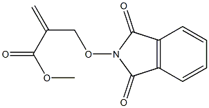 2-[(1,3-Dioxoisoindolin-2-yl)oxymethyl]acrylic acid methyl ester Struktur