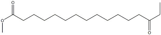 14-ケトパルミチン酸メチル 化學(xué)構(gòu)造式