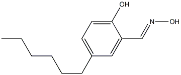 4-Hexyl-2-[(hydroxyimino)methyl]phenol Struktur