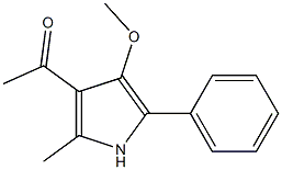 1-(4-Methoxy-2-methyl-5-phenyl-1H-pyrrol-3-yl)ethanone Struktur