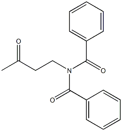 N-(3-Oxobutyl)-N-benzoylbenzamide Struktur