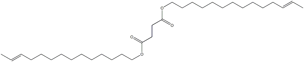 Succinic acid di(12-tetradecenyl) ester Struktur