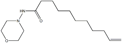 N-(4-Morpholinyl)-10-undecenamide Struktur