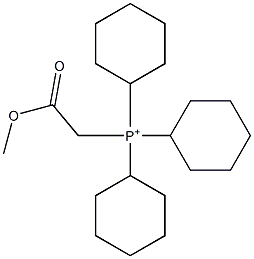 (Methoxycarbonylmethyl)tricyclohexylphosphonium Struktur