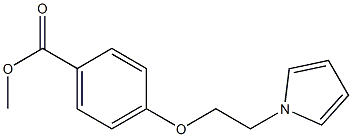 4-[2-(1H-Pyrrol-1-yl)ethoxy]benzoic acid methyl ester Struktur