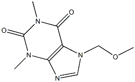 7-Methoxymethyl-1,3-dimethylxanthine Struktur