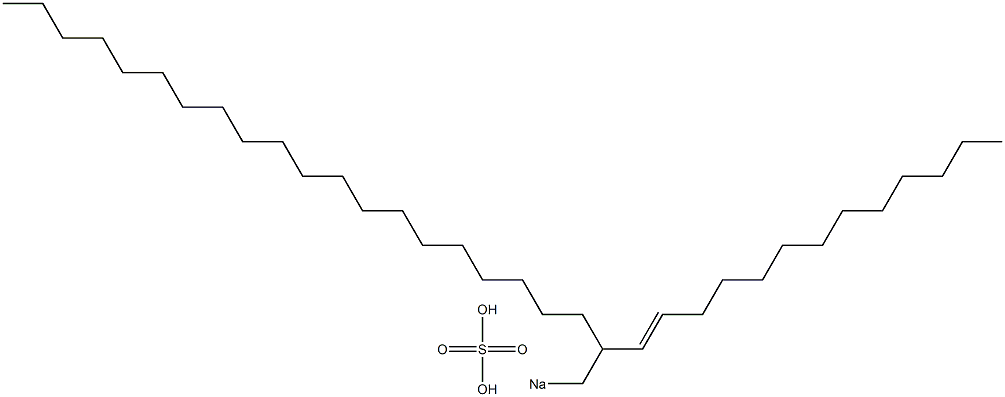 Sulfuric acid 2-(1-tridecenyl)docosyl=sodium ester salt Struktur