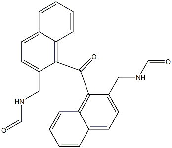 Formylaminomethyl(1-naphtyl) ketone Struktur