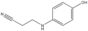 3-[(p-Hydroxyphenyl)amino]propiononitrile Struktur