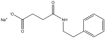 3-(Phenethylcarbamoyl)propionic acid sodium salt Struktur