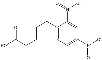 5-(2,4-Dinitrophenyl)valeric acid Struktur