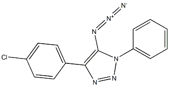 5-Azido-4-(4-chlorophenyl)-1-phenyl-1H-1,2,3-triazole Struktur