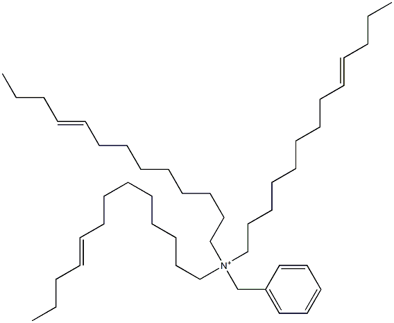 Tri(9-tridecenyl)benzylaminium Struktur