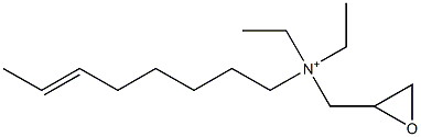 Diethyl(6-octenyl)glycidylaminium Struktur