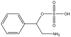 Sulfuric acid hydrogen 2-amino-1-phenylethyl ester Struktur