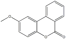 2-Methoxy-6H-dibenzo[b,d]pyran-6-one Struktur