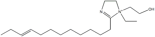 2-(9-Dodecenyl)-1-ethyl-1-(2-hydroxyethyl)-2-imidazoline-1-ium Struktur