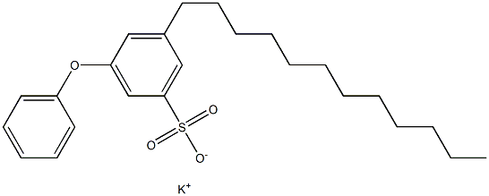 3-Phenoxy-5-dodecylbenzenesulfonic acid potassium salt Struktur