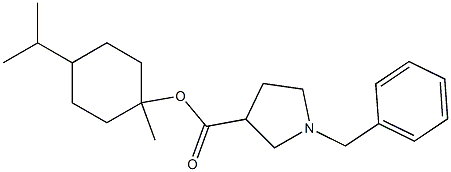 p-Menthan-1-yl 1-benzylpyrrolidine-3-carboxylate Struktur