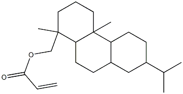 Acrylic acid 7-isopropyl-1,4a-dimethyltetradecahydrophenanthren-1-ylmethyl ester Struktur