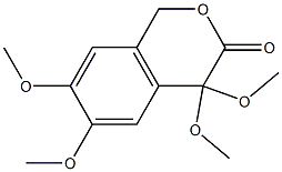 4,4,6,7-Tetramethoxyisochroman-3-one Struktur