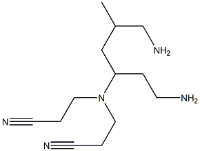 N',N'-Bis(2-cyanoethyl)-5-methylhexane-1,3,6-triamine Struktur