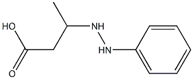 3-(2-Phenylhydrazino)butyric acid Struktur