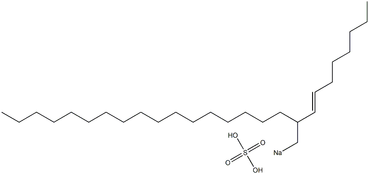 Sulfuric acid 2-(1-octenyl)nonadecyl=sodium ester salt Struktur