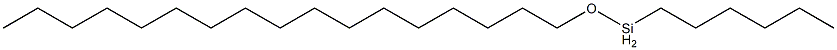 Hexyl(heptadecyloxy)silane Struktur