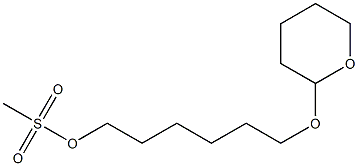 Methanesulfonic acid 6-[(tetrahydro-2H-pyran)-2-yloxy]hexyl ester Struktur