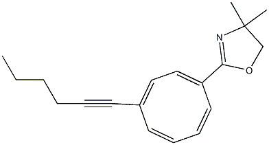 1-(1-Hexynyl)-4-(4,4-dimethyl-2-oxazolin-2-yl)cycloocta-1,3,5,7-tetrene Struktur