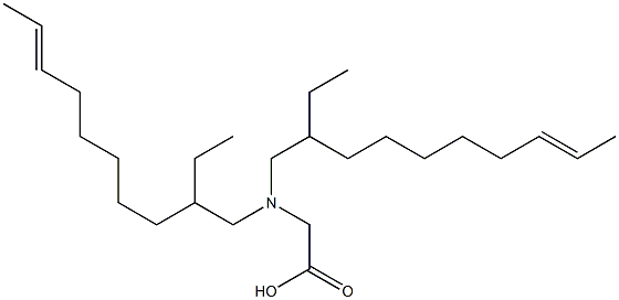 N,N-Bis(2-ethyl-8-decenyl)glycine Struktur